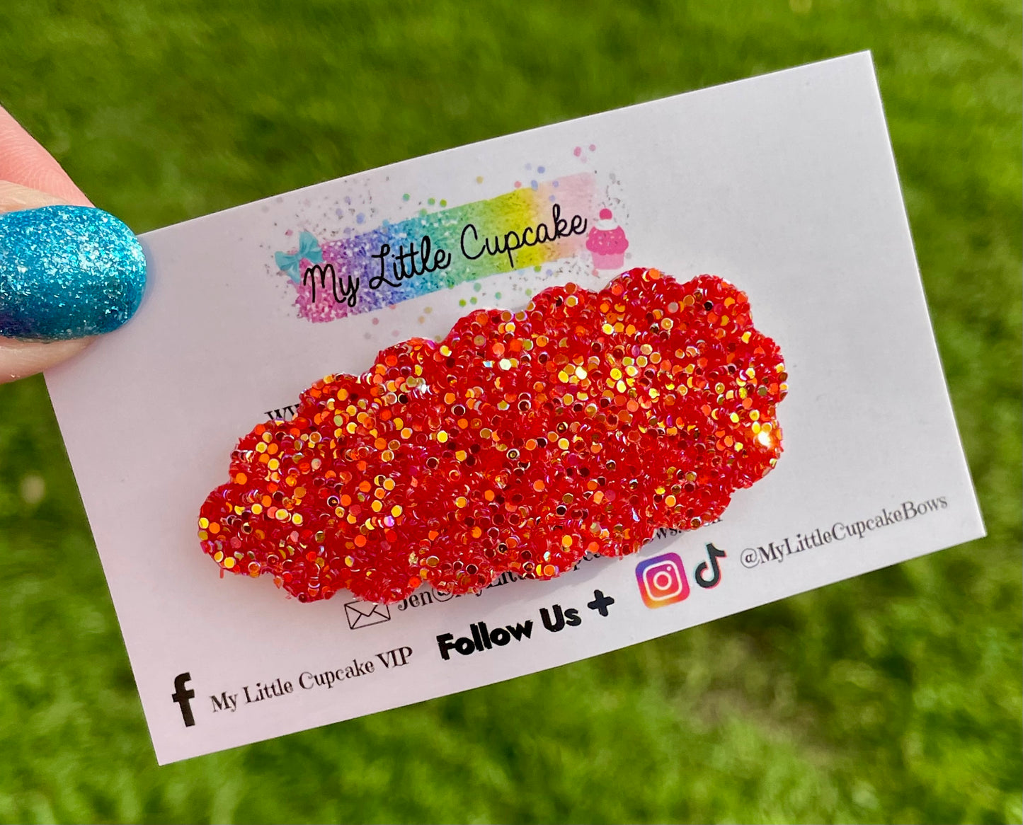 Firepit Glitter Snap Clip