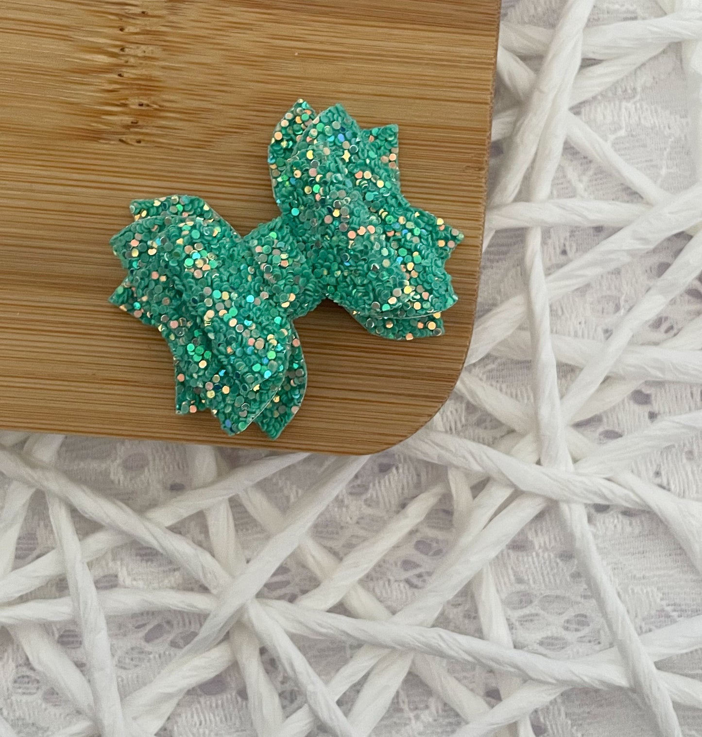 Seafoam Luxe Glitter 2in Jasmine