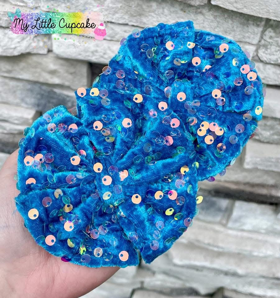 Bermuda Blue Sequin Fabric