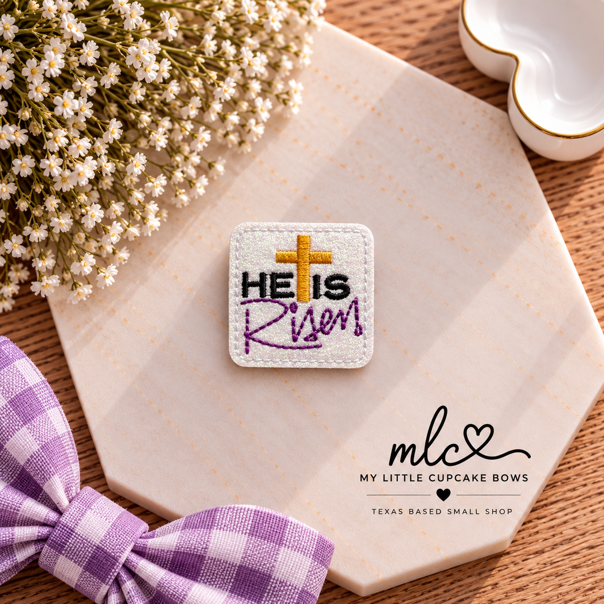 He is Risen Feltie Clip