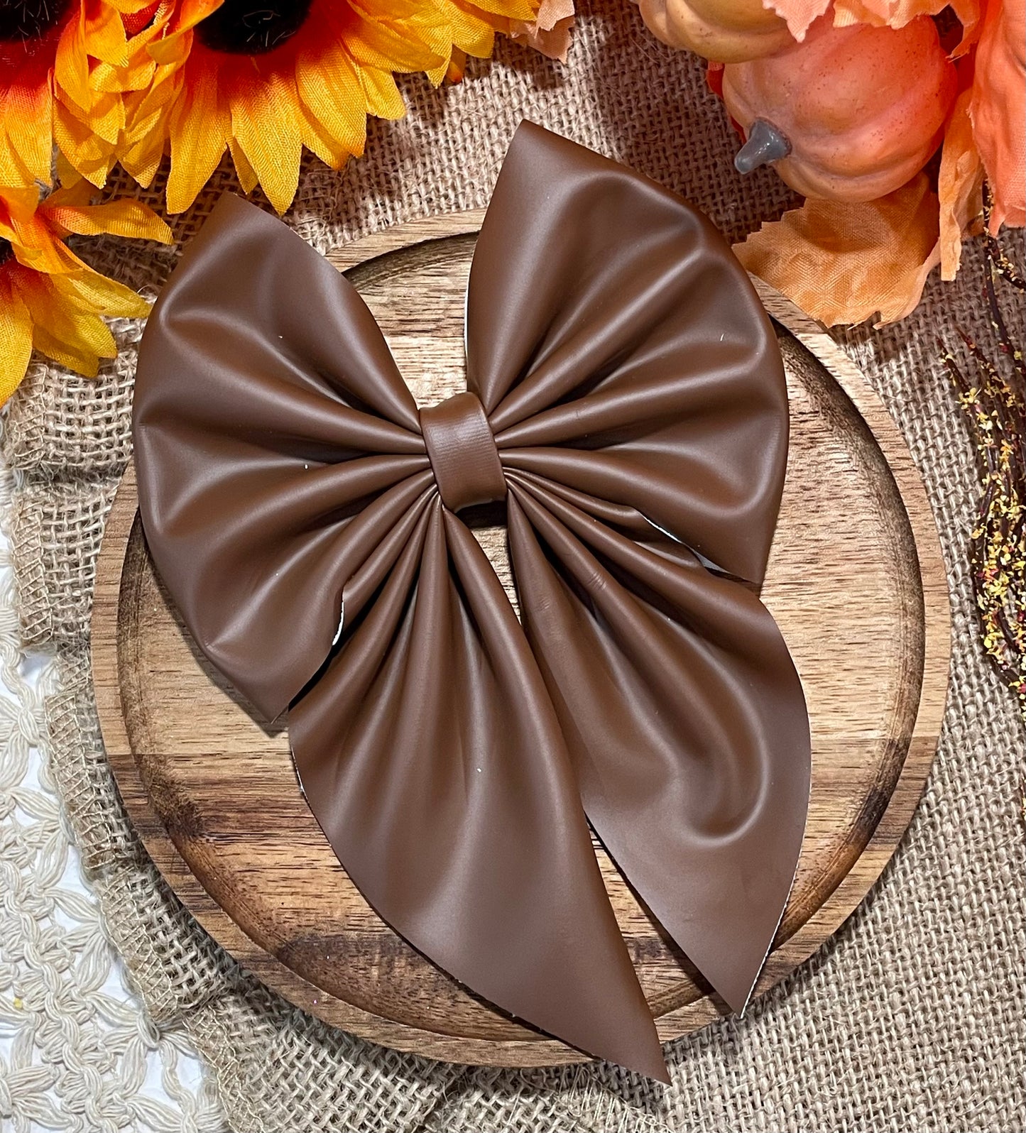 Brown Pleather Fabric