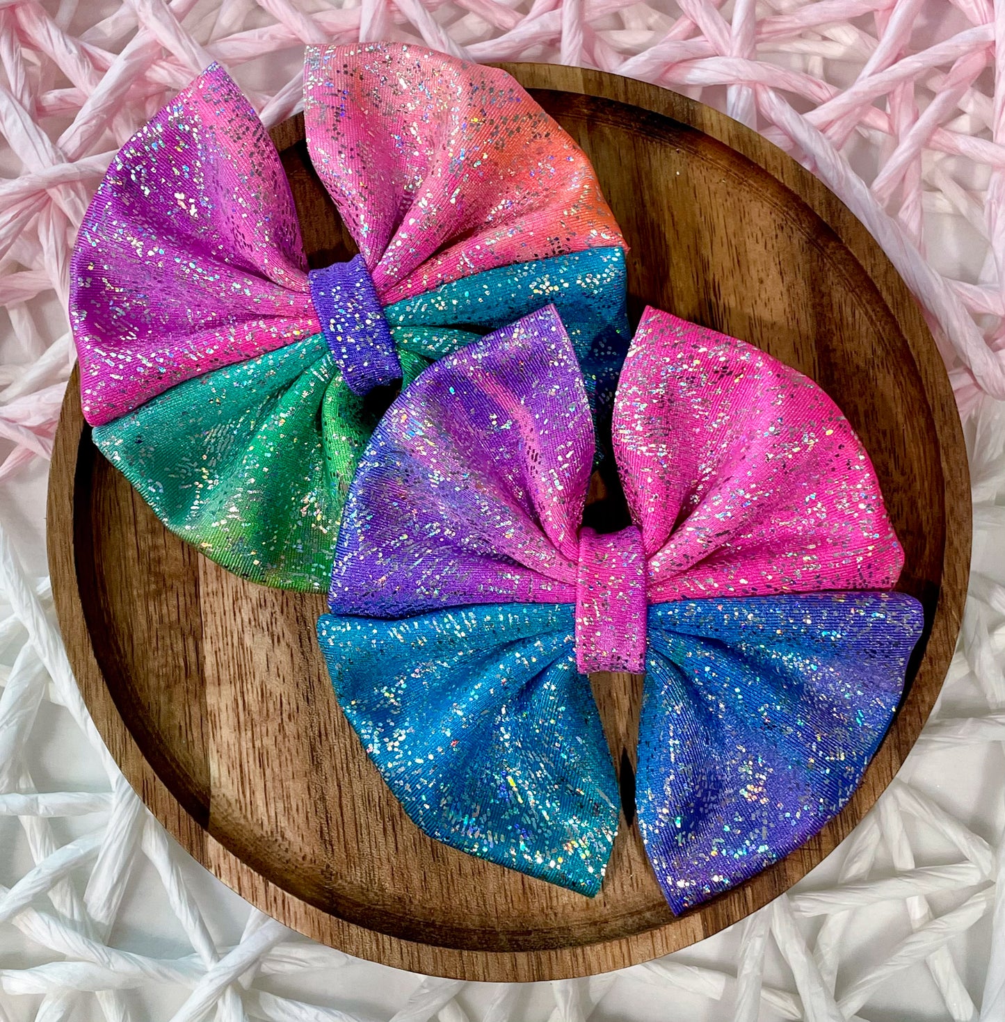 Rainbow Fireworks Holo Fabric