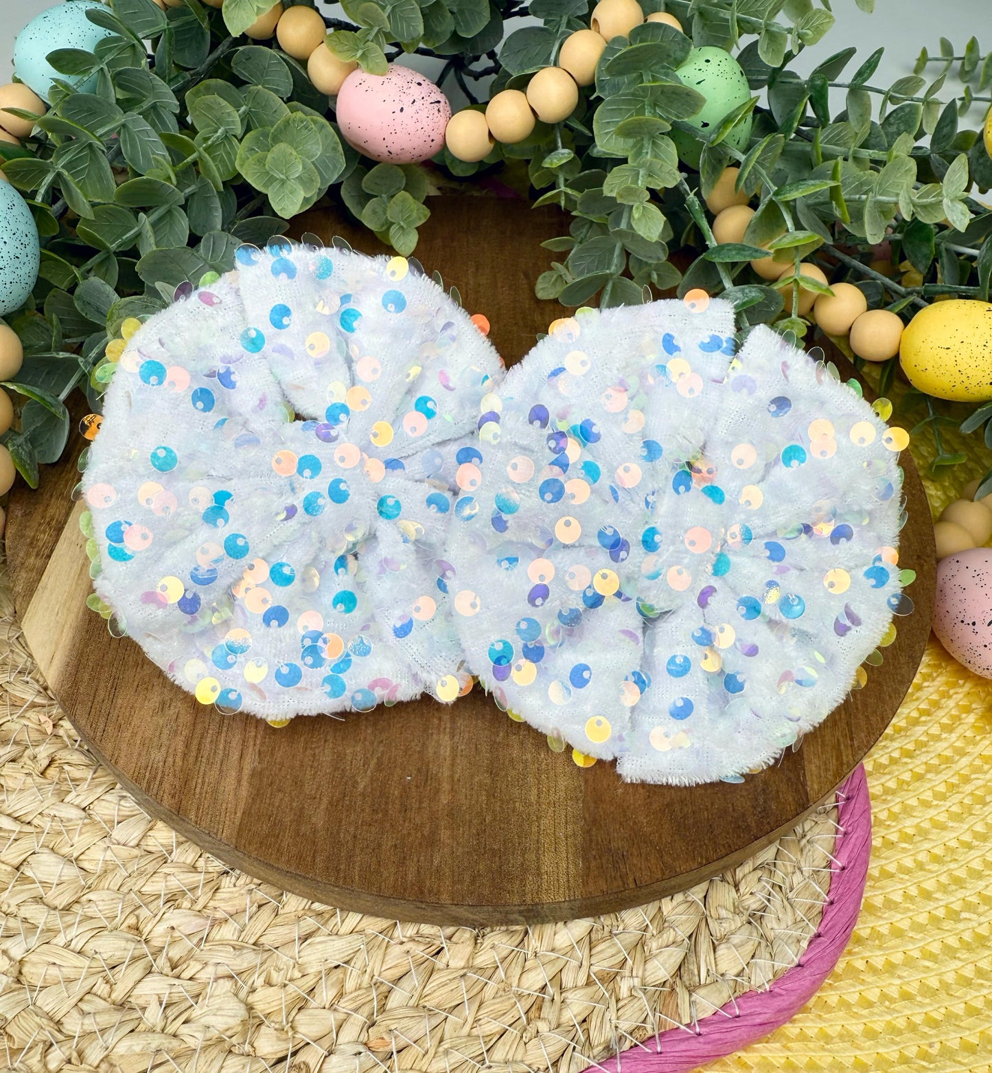 Bunny Butt Sequin Velvet Fabric