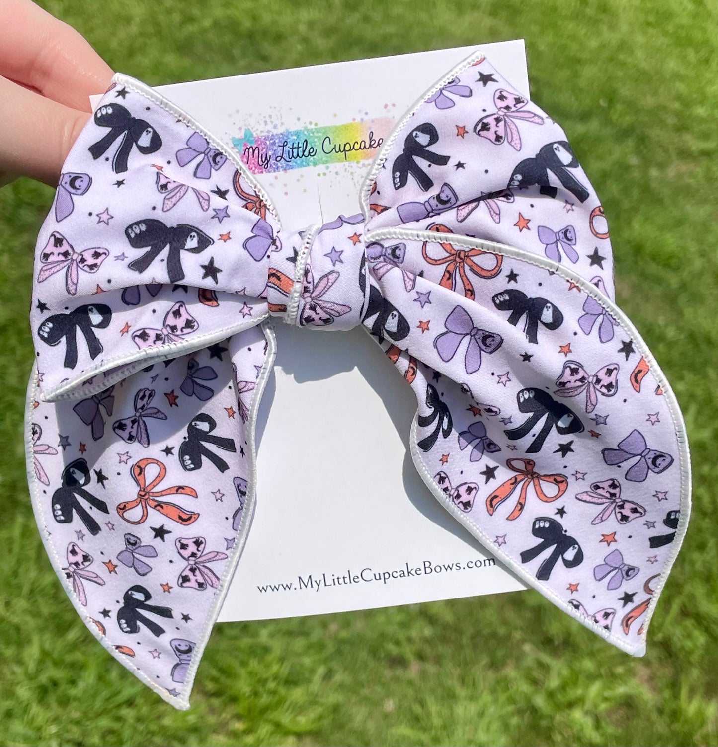 Halloween Bows 5.5in Serged