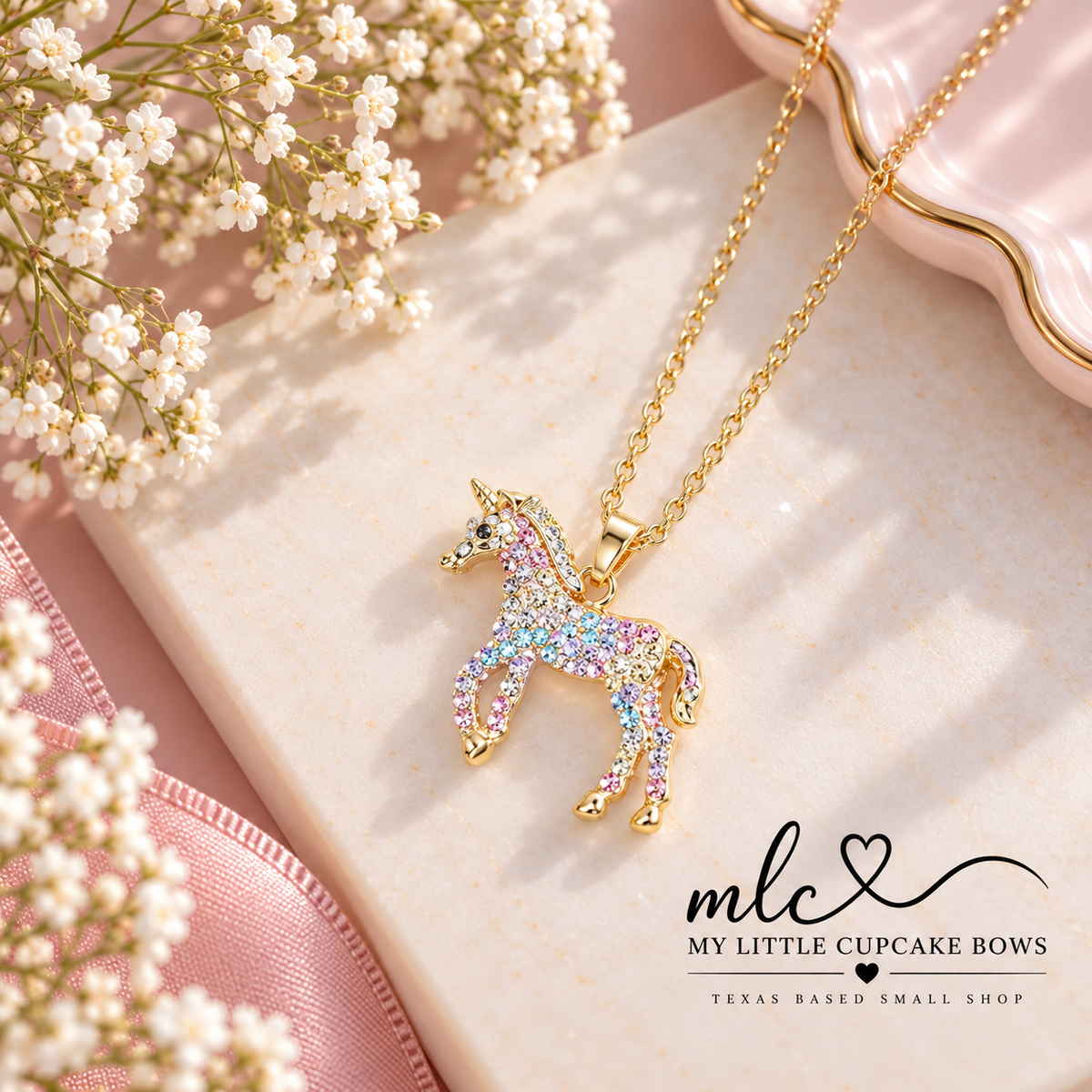 Sparkling Unicorn Necklace