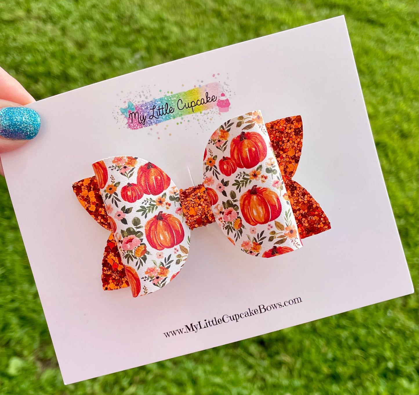 Pumpkin Floral 3.5in Beauty