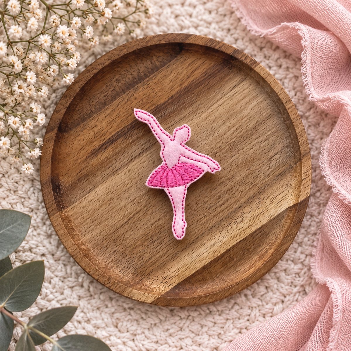Ballerina Feltie Clip