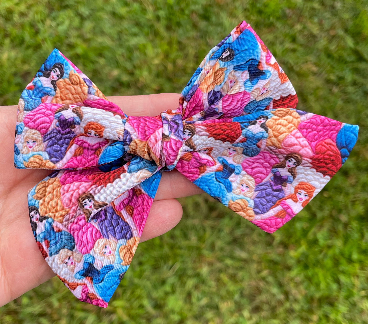 Embroidery Princess 5in Hand Tied Bow