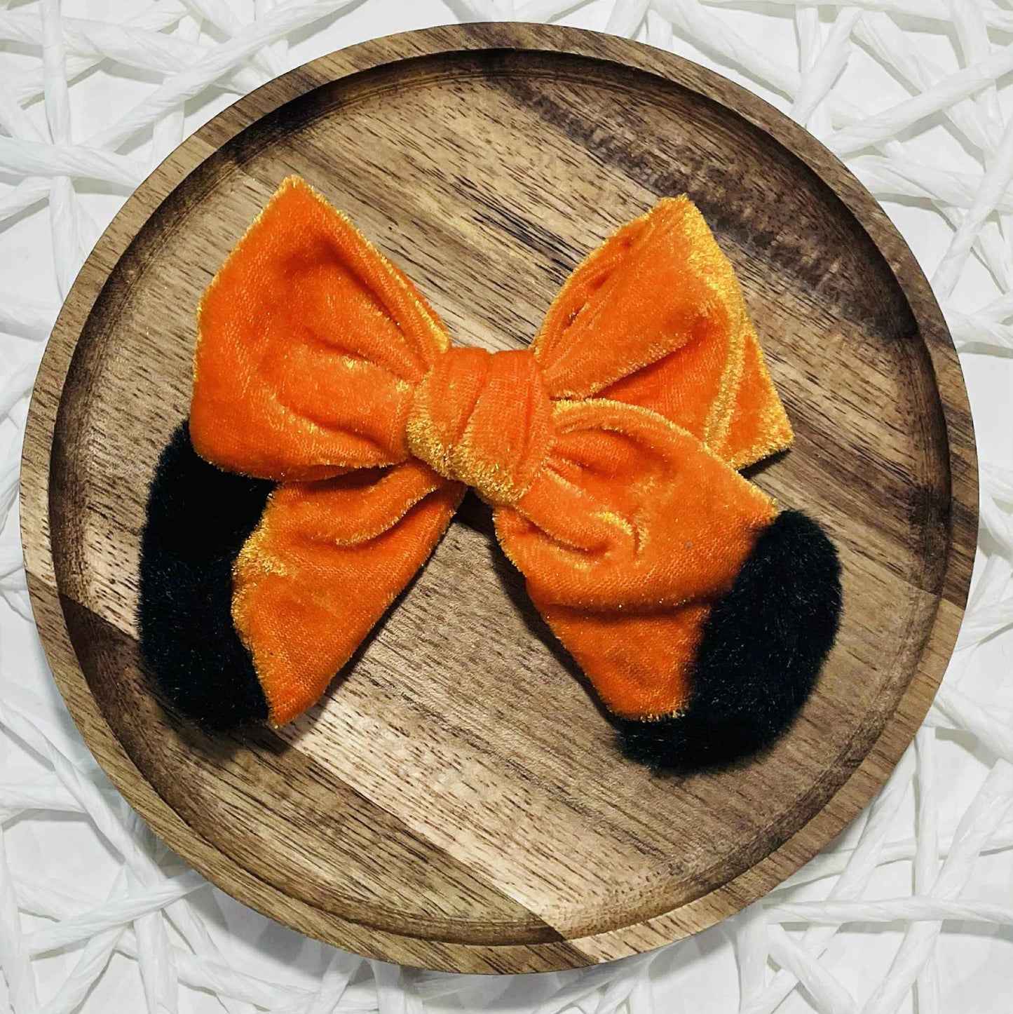 Orange Velvet Tied