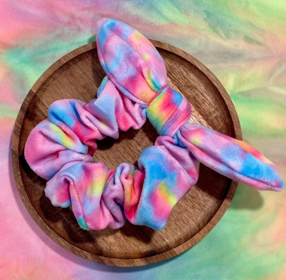 Watercolot Velvet Scrunchie