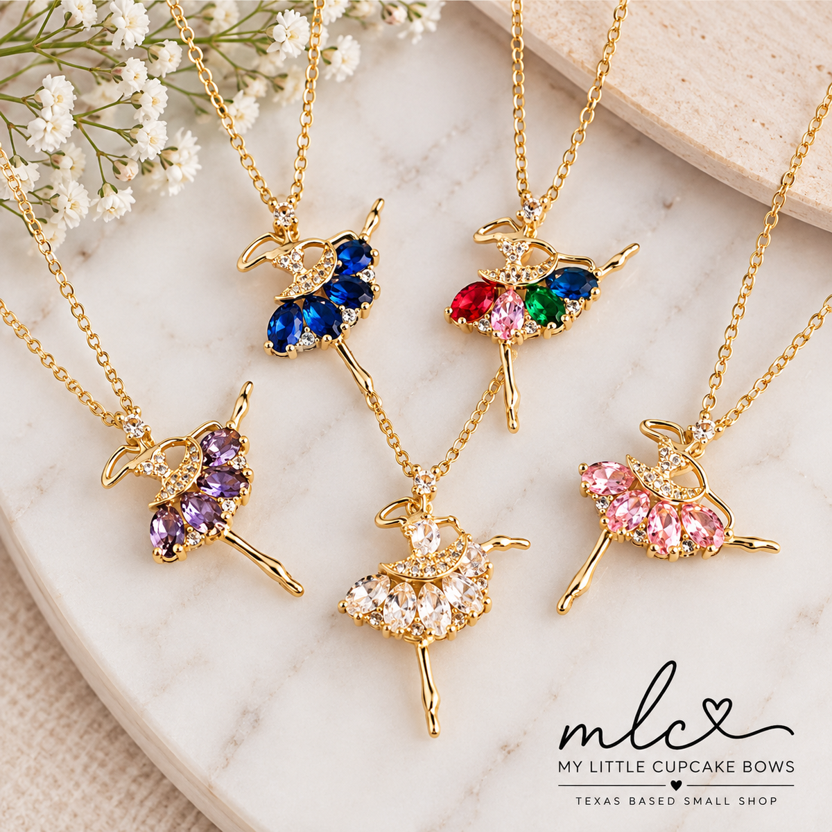 Sparkling Ballerina Necklaces