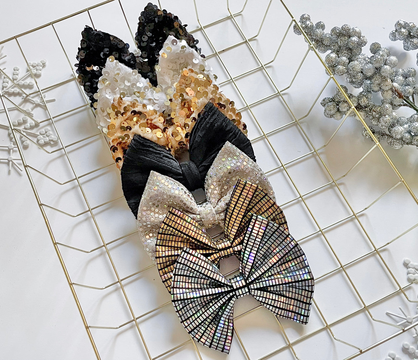 ๐ค Midnight Sparkle Classic Bows ๐ค