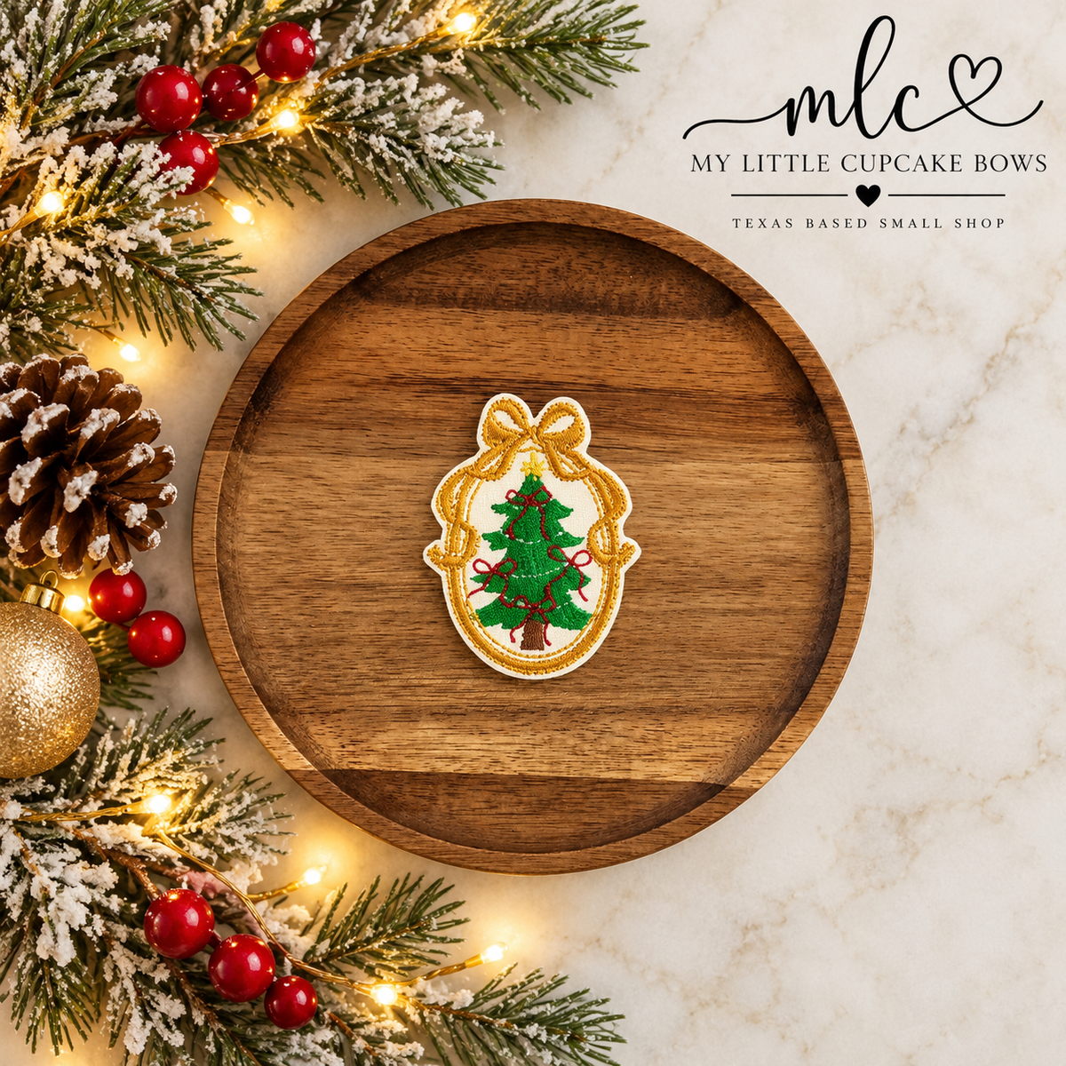 Christmas Tree Frame Feltie Clip