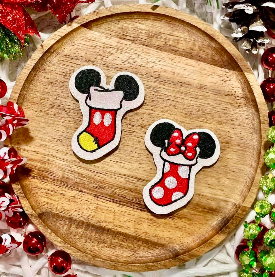 Mouse Stocking Feltie Clips