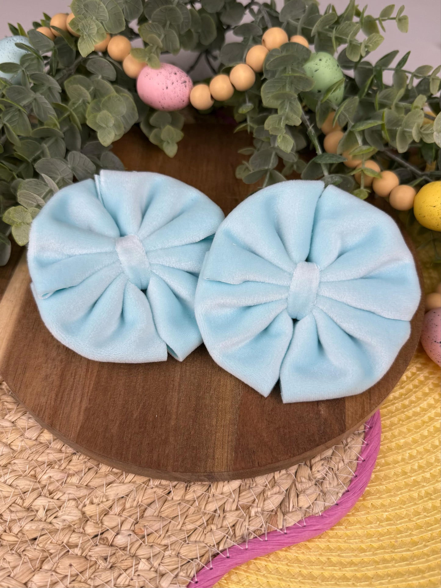 Aqua Plushy Velvet Fabric