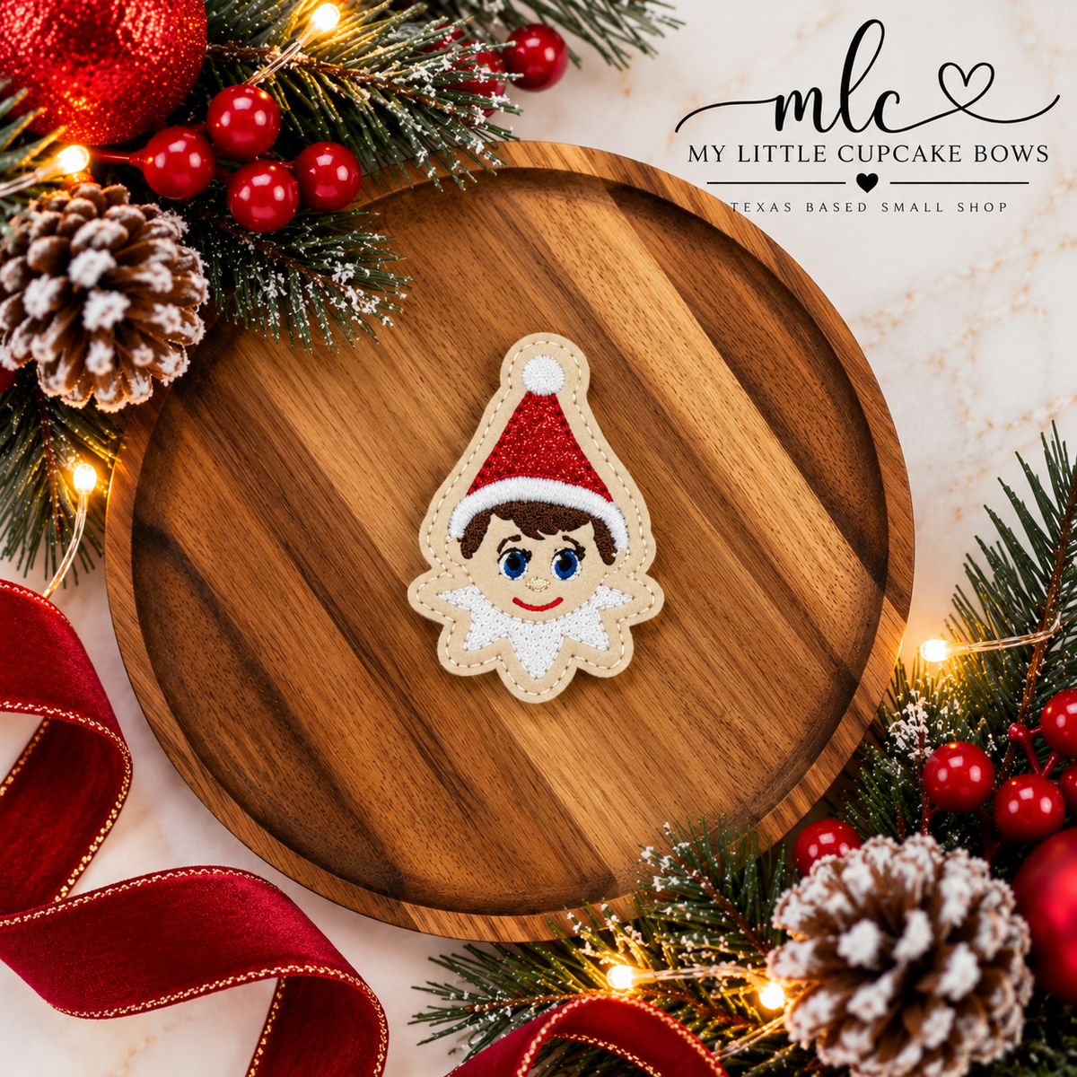 Elf Boy Feltie Clip