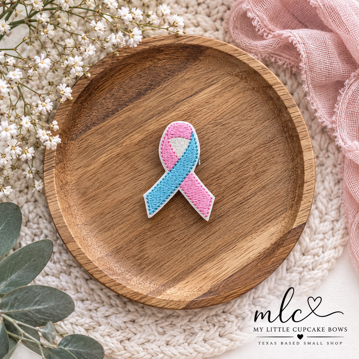 Infant Loss Awareness Feltie Clip