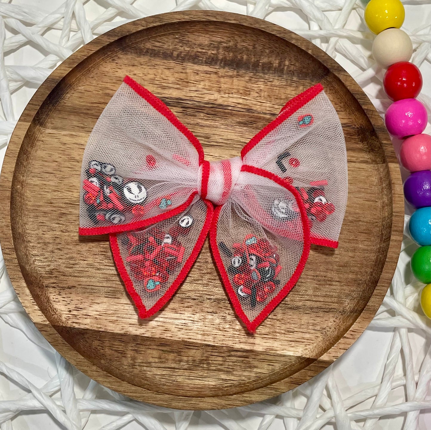Red NBC Shaker Bow