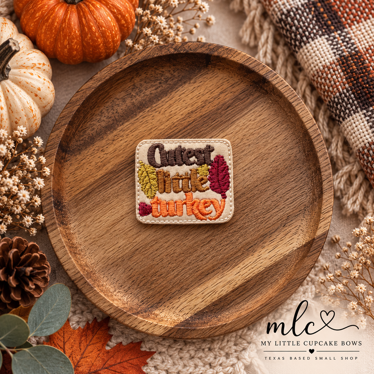 Cutest Little Turkey Feltie Clip