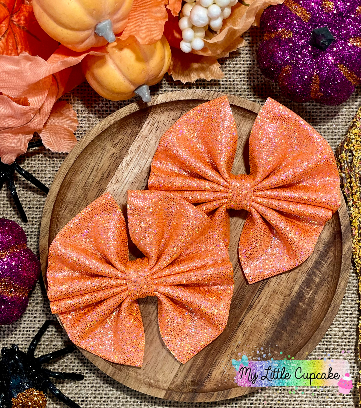 Orange Holo Fabric