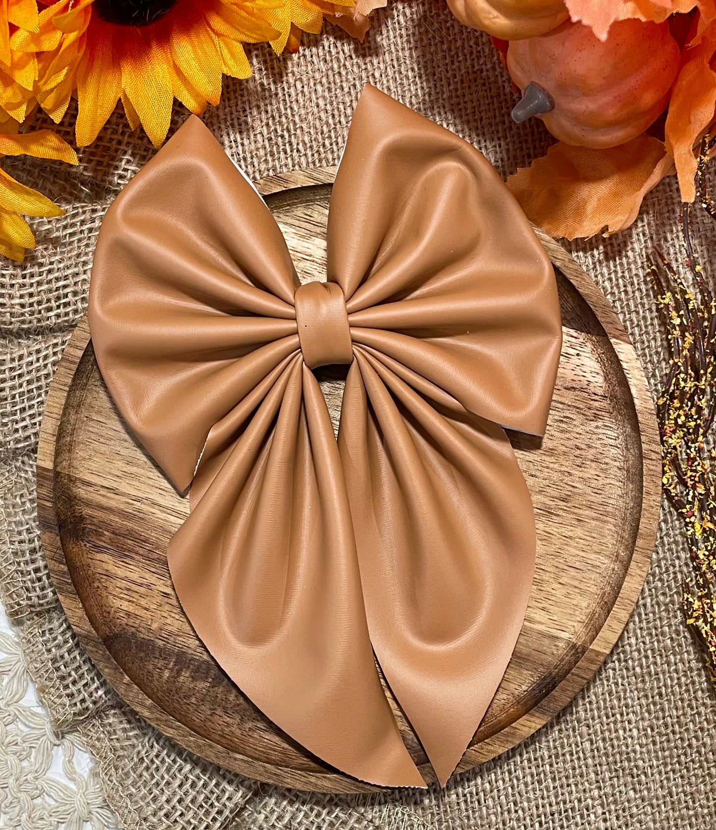 Caramel Pleather Fabric