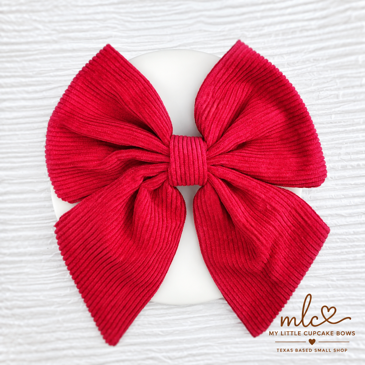 Red Cord Velvet Chunky Sailor