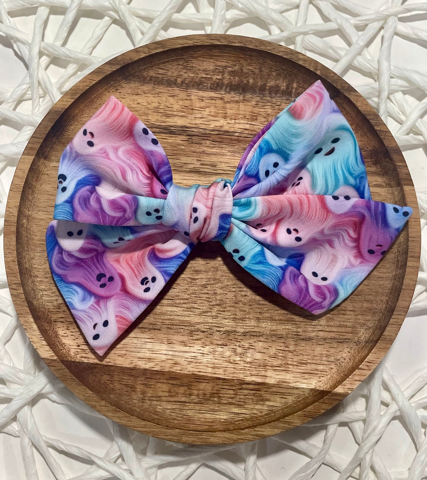 Watercolor Ghosts 5in Hand Tied