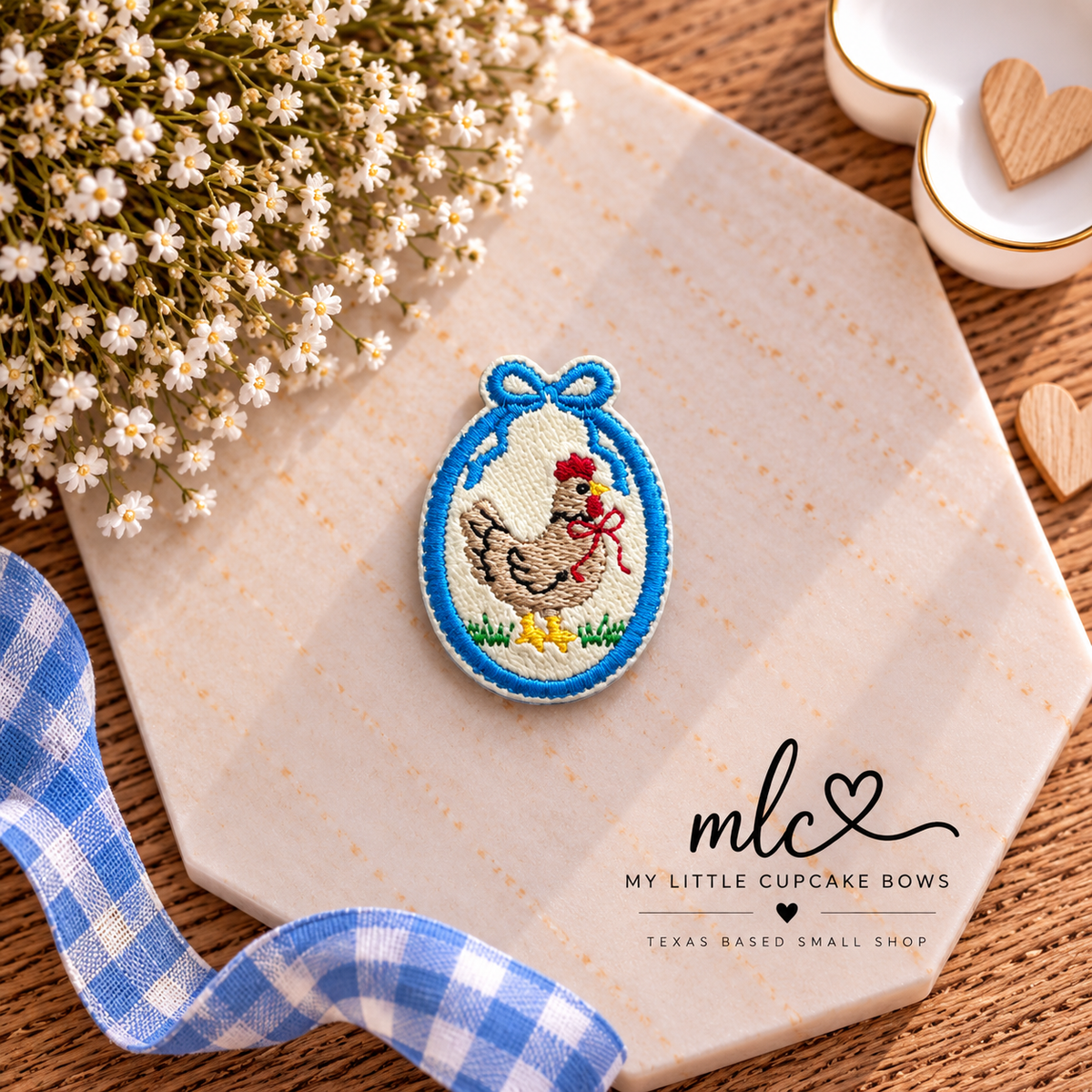 Chicken Frame Feltie Clip