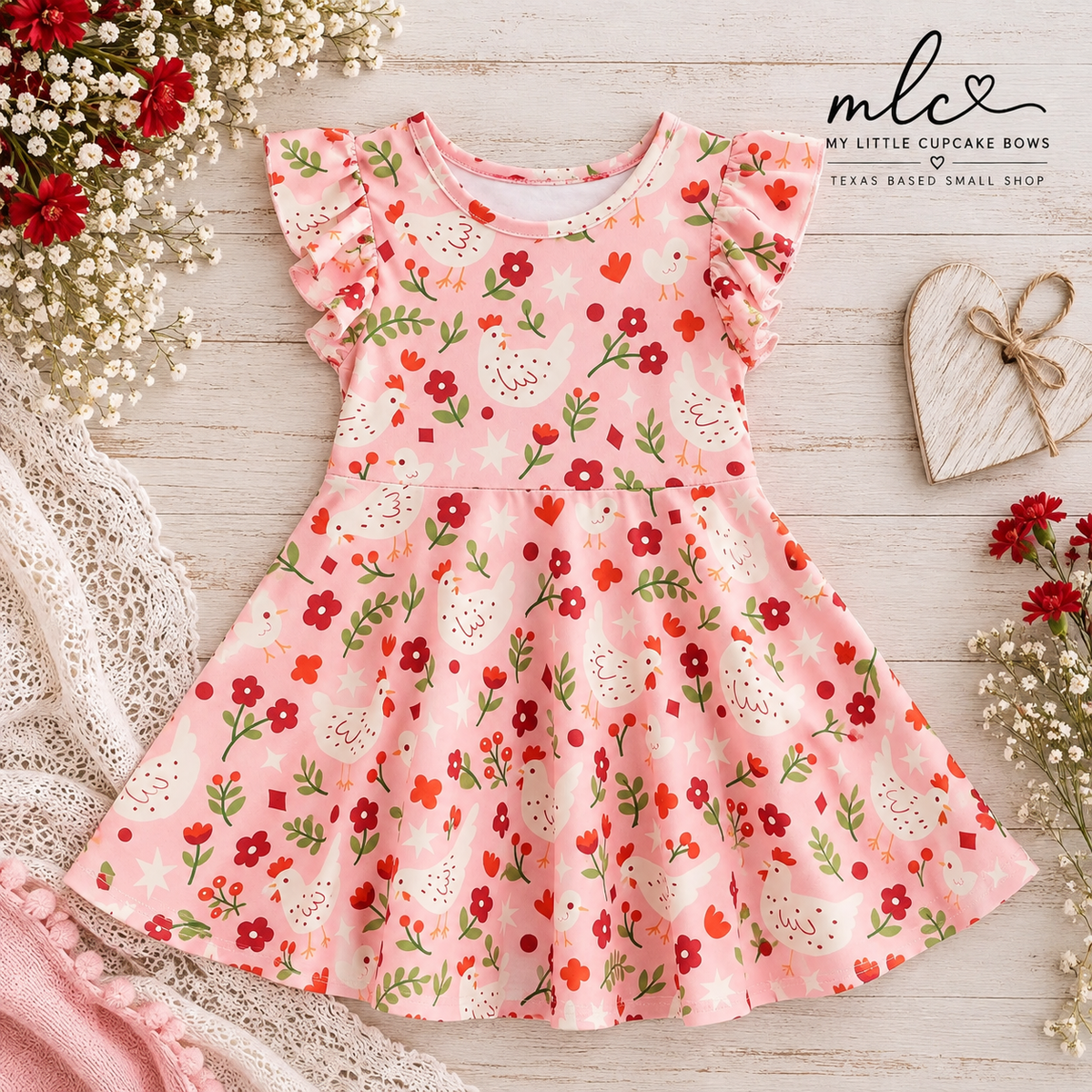 Spring Chicken Floral Dress