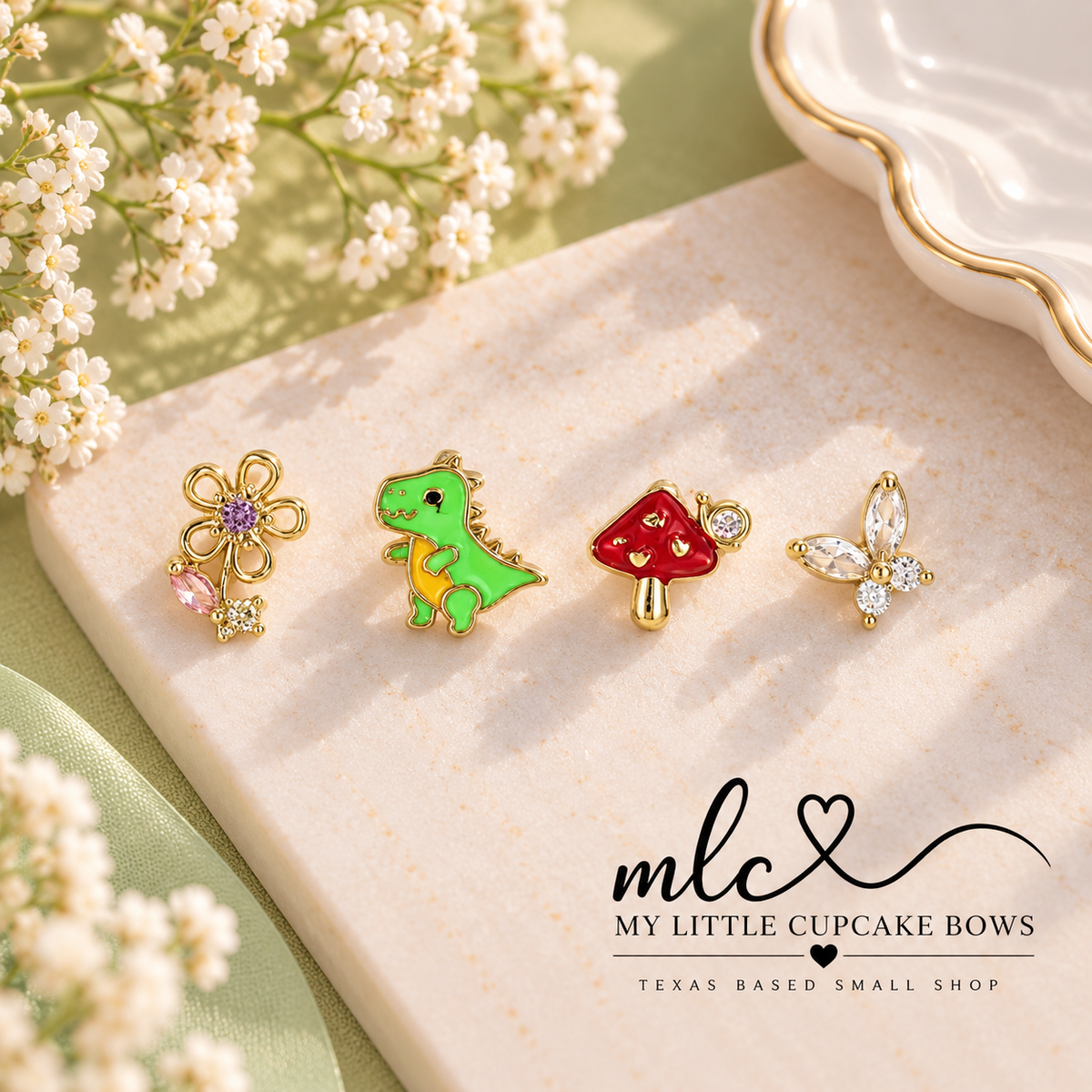 Dino Garden Mix & Match Earrings Set