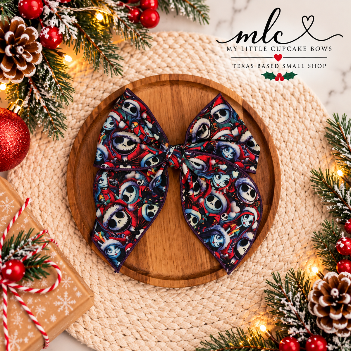 Jack Santa Serged Bow