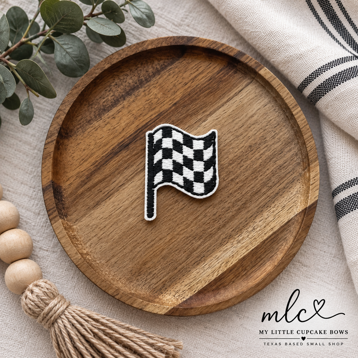 Racing Flag Feltie Clip