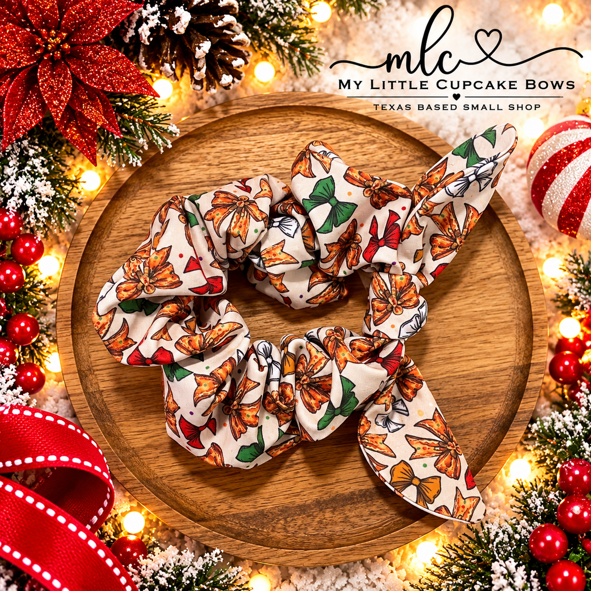 Gingerbread Coquettes Scrunchie