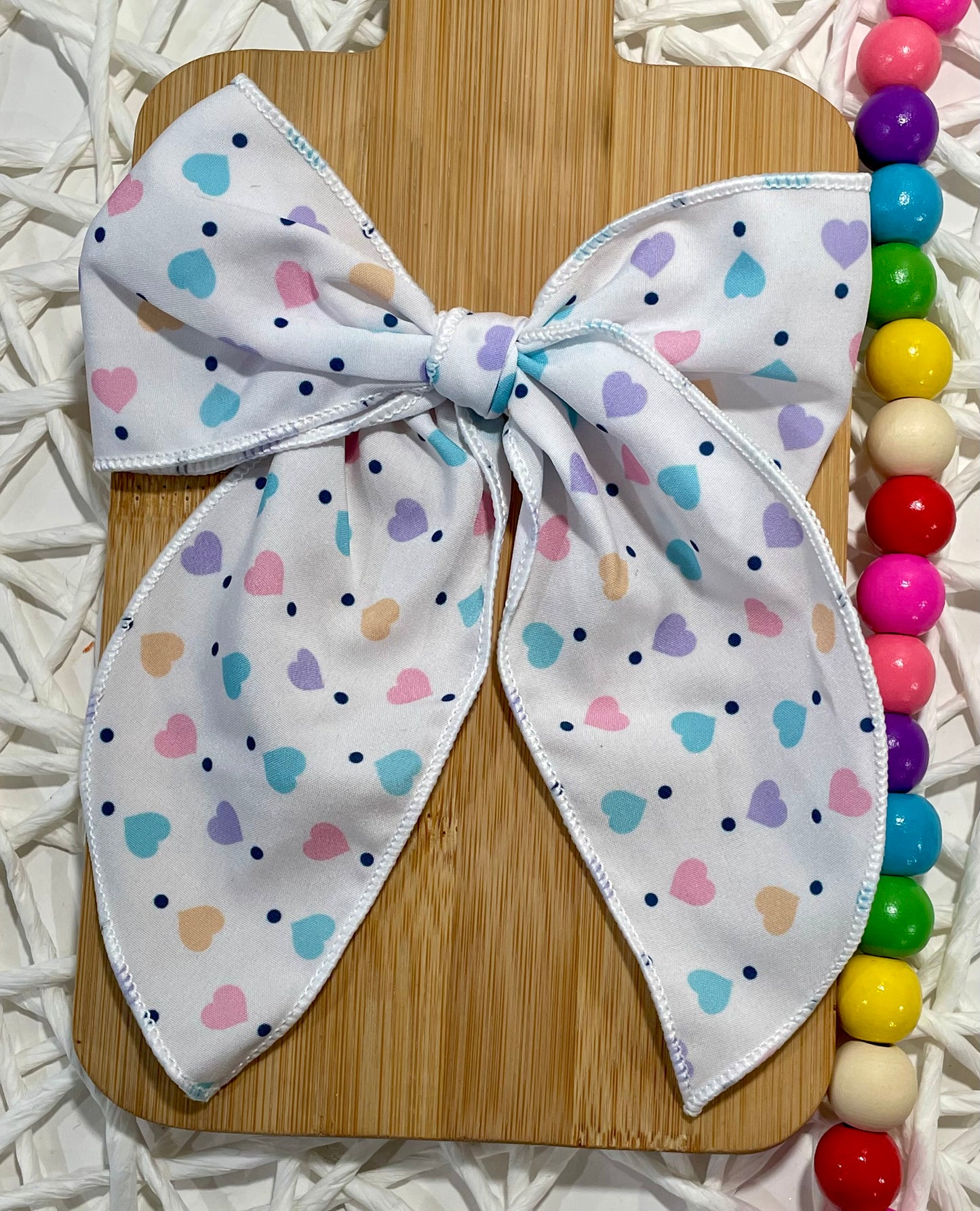 Pastel Hearts 5.5in Serged