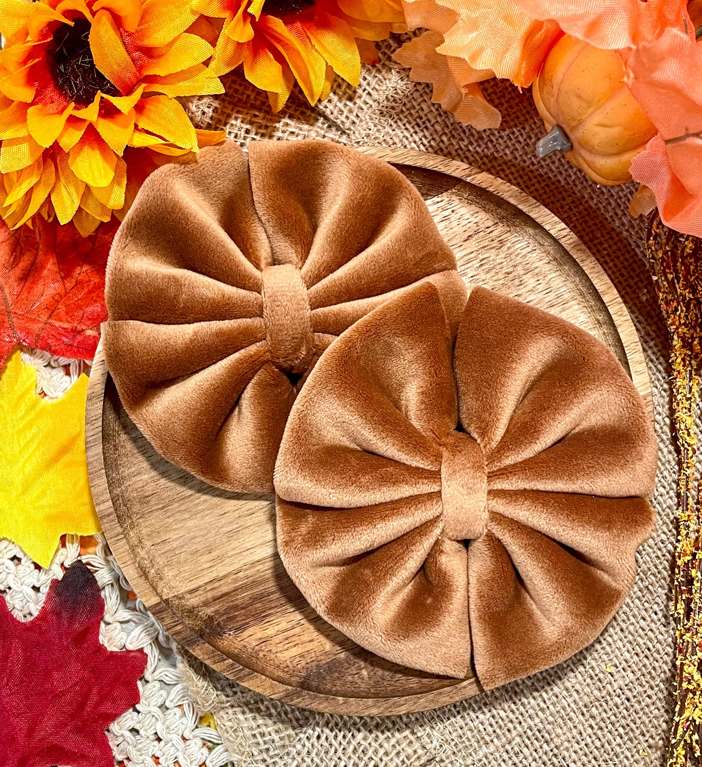 Gingerbread Velvet Plushy Fabric