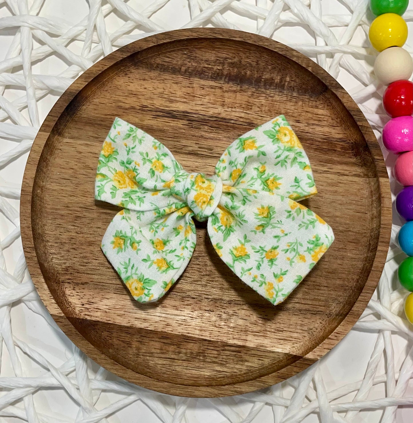 Dainty Yellow Floral Hand Tied