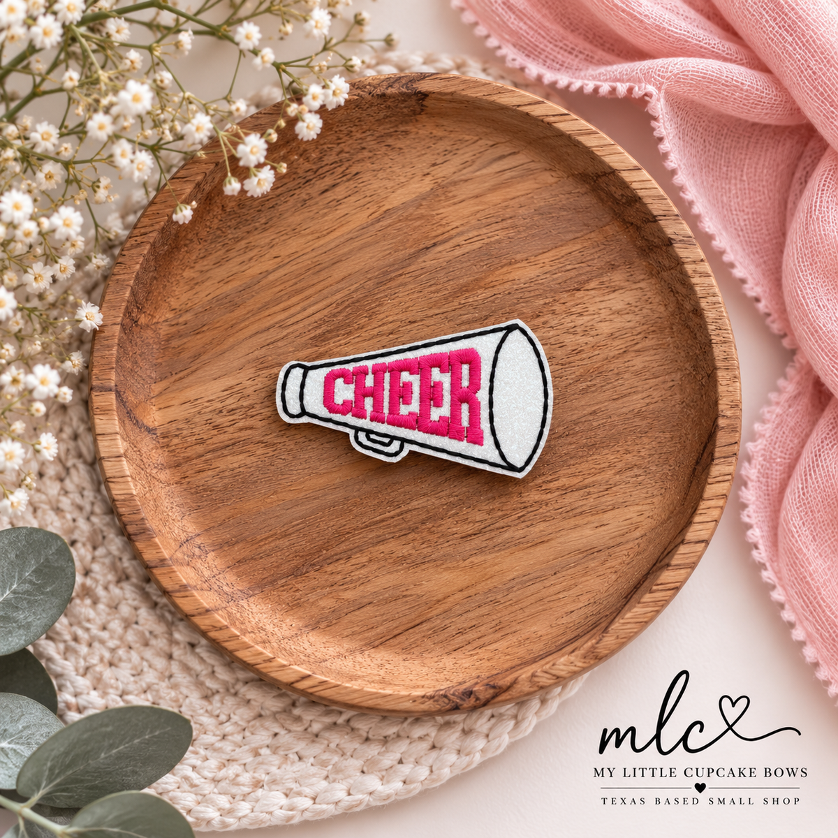 Cheer Feltie Clip