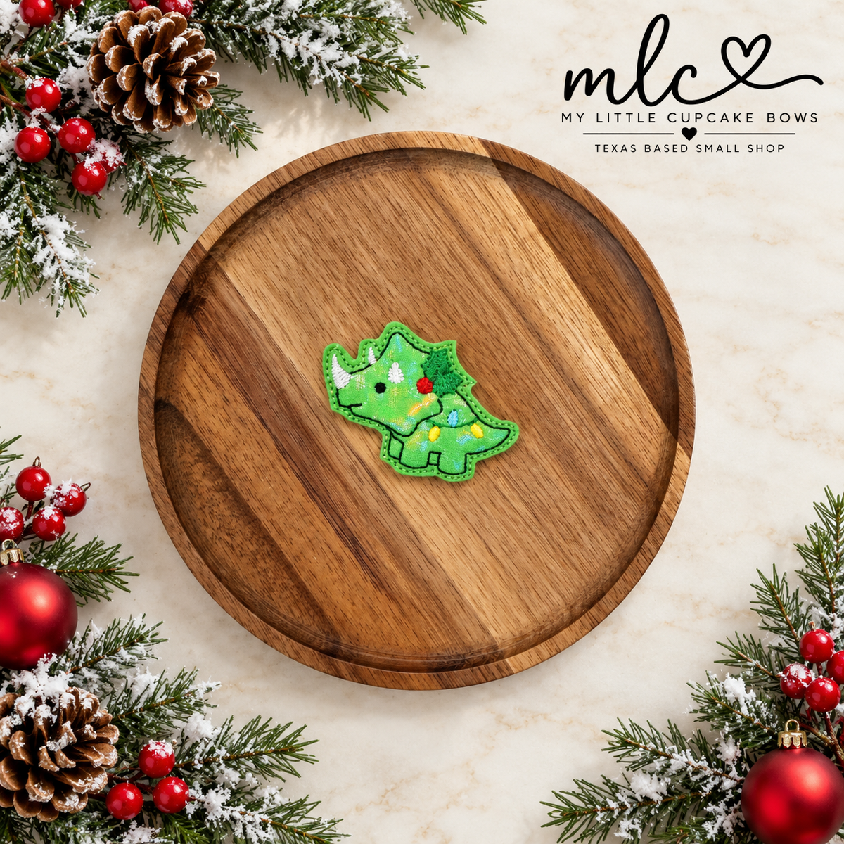 Holiday Rhino Feltie Clip