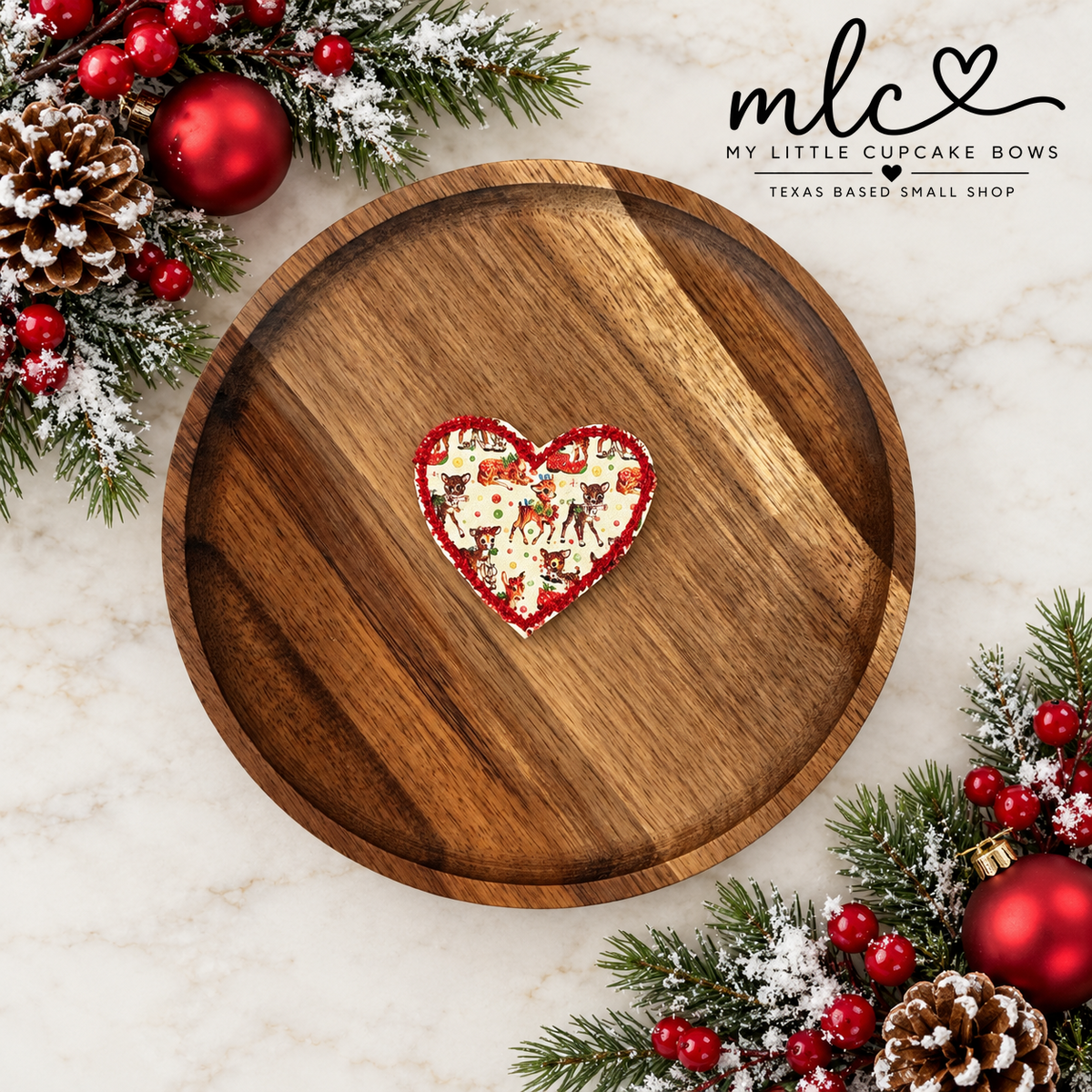 Reindeer Heart Feltie Clip