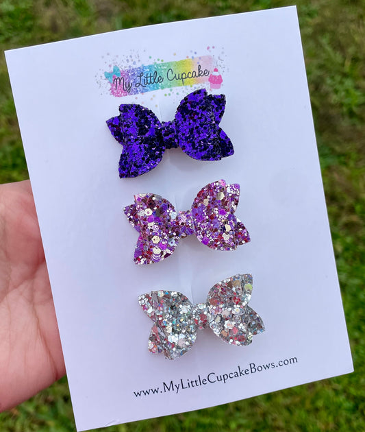 Glitter 1.72in Bitty Bow