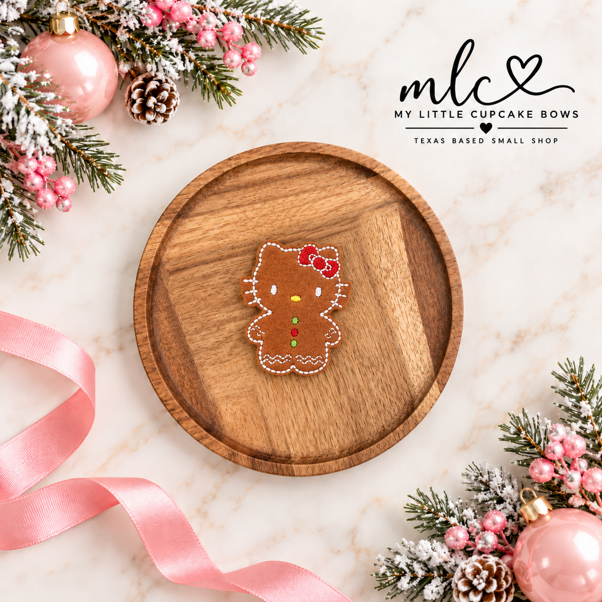 HK Gingerbread Feltie Clip