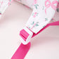 Floral Bow Print Girls Backpack Ruffle Bag