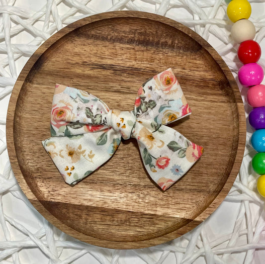Peach Floral Hand Tied