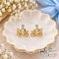 Princess Carriage Earrings Set