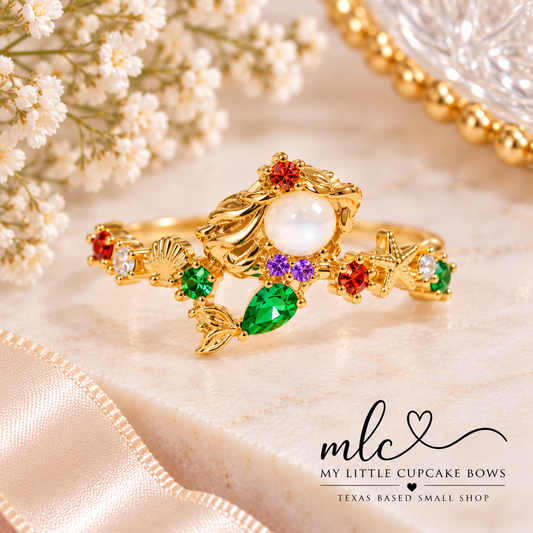 Ariel-Inspired Adjustable Ring