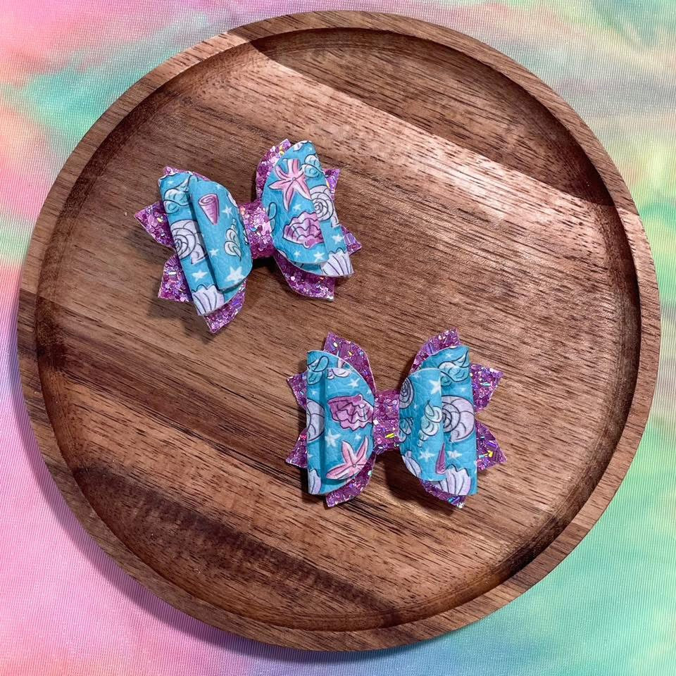 Purple & Teal Shells 2in Mini Jasmine