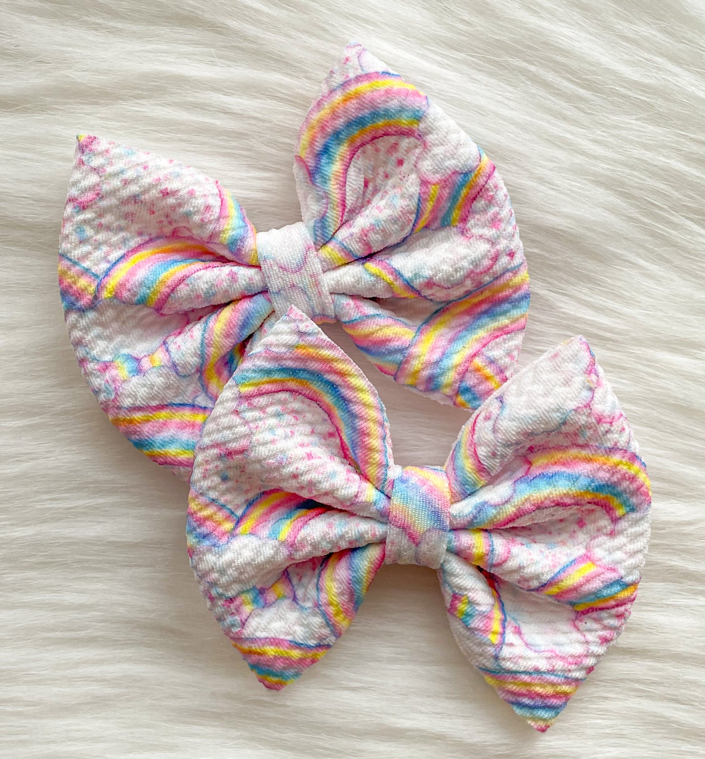 In the Clouds Fabric Bow