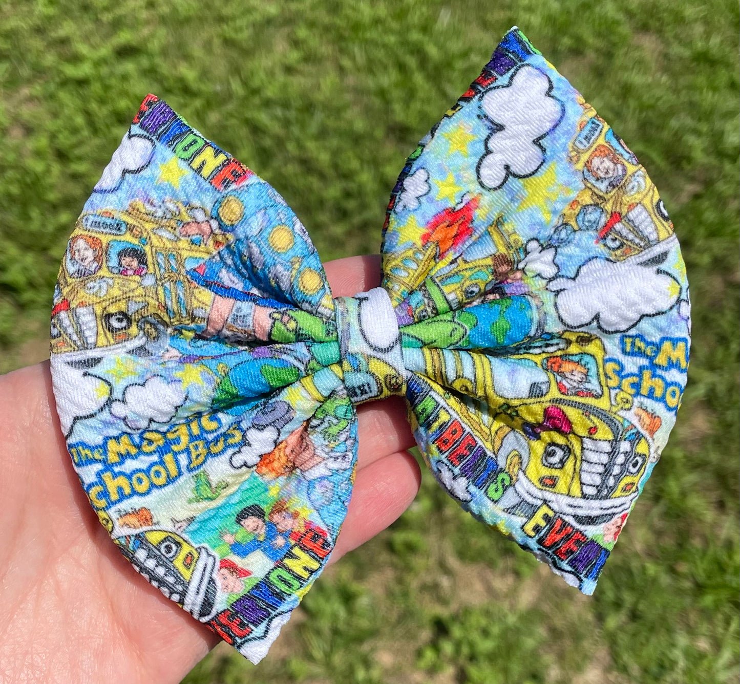 Magic School Bus Fabric Bow