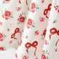 Red Rose & Bow Twirl Dress