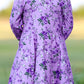 Lavender Floral Twirl Dress